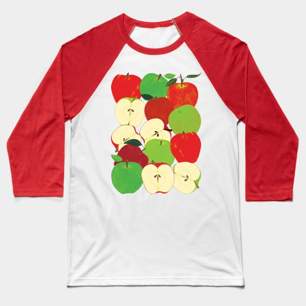 Apple Harvest Baseball T-Shirt by LeanneSimpson